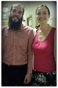 Micah and his studio professor Miranda Wilson-